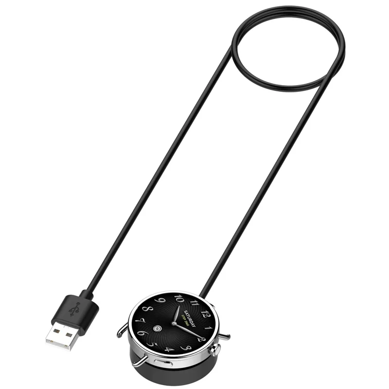 For Xiaomi Watch 5 Magnetic Charging Cable Integrated Smartwatch Charger 1m USB Cord - Black
