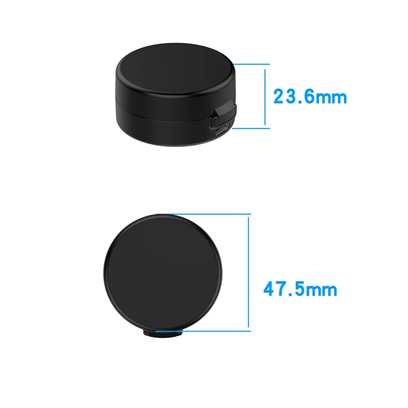Funda de carga inalámbrica XY-152 para OURA Ring Gen 3, modelo 6, con cable de carga, cargador portátil para anillo inteligente - Negro