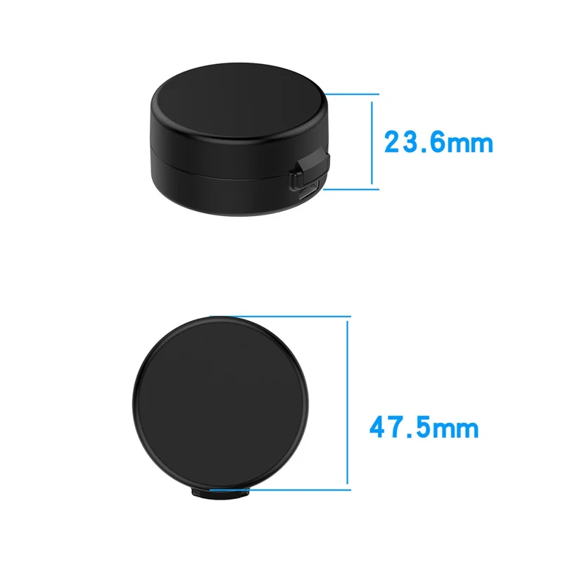 XY-152 For OURA Ring Gen 3, Model 9 Wireless Charging Case with USB Cable Smart Ring Portable Charger - Black