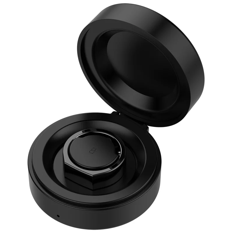 XY-152 For OURA Ring Gen 3, Model 9 Wireless Charging Case with USB Cable Smart Ring Portable Charger - Black