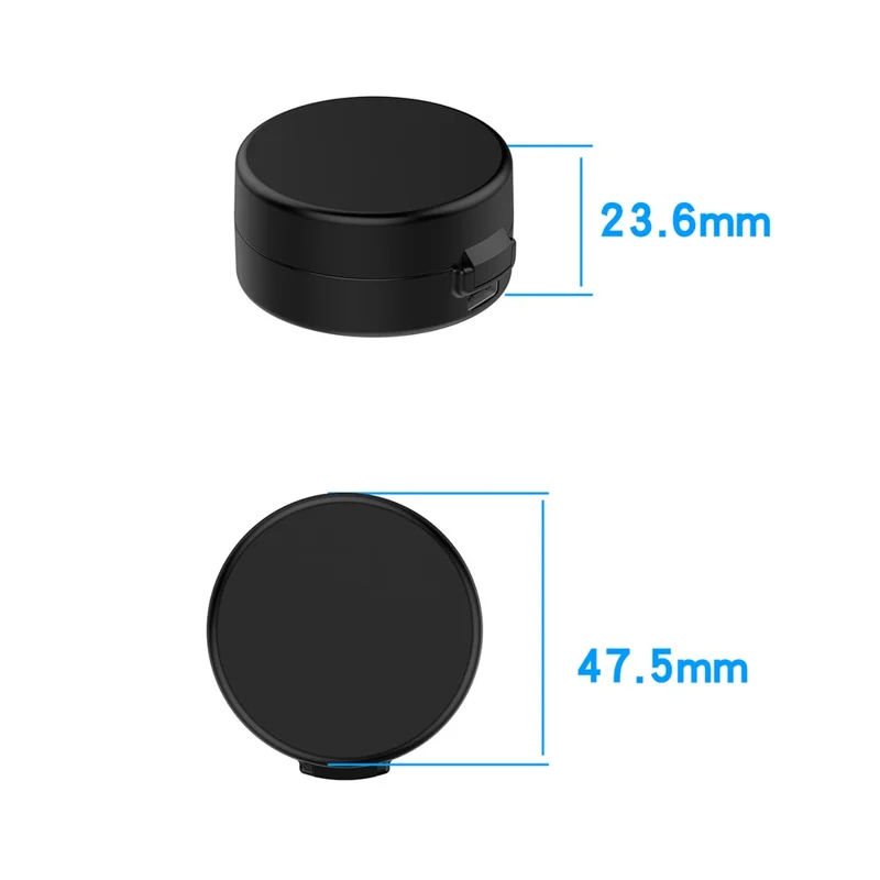 Funda de carga inalámbrica XY-152 para OURA Ring Gen 3, modelo 10, con cable USB, cargador portátil para anillo inteligente - Negro