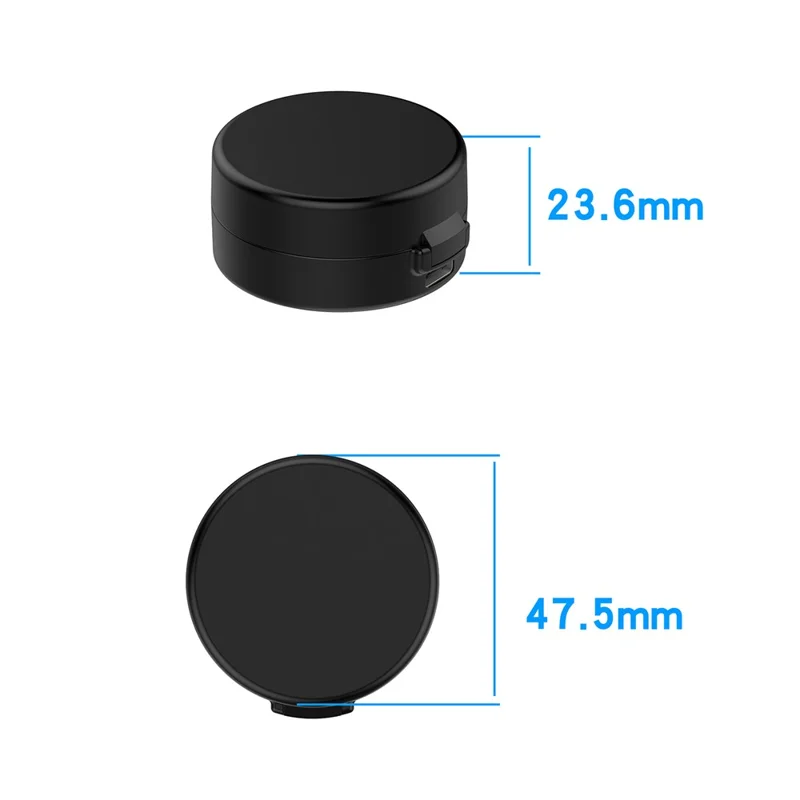 Funda de carga inalámbrica XY-152 para OURA Ring Gen 3, modelo 11, con cable USB, cargador portátil para anillo inteligente - Negro