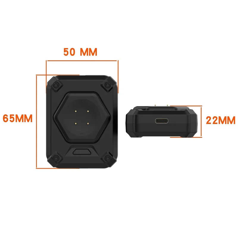 Uhren-Ladestation für Google Pixel Watch 3 45mm 41mm / Watch 2 / Fitbit Versa 4 / 3 Magnetisches Powerbank – Schwarz