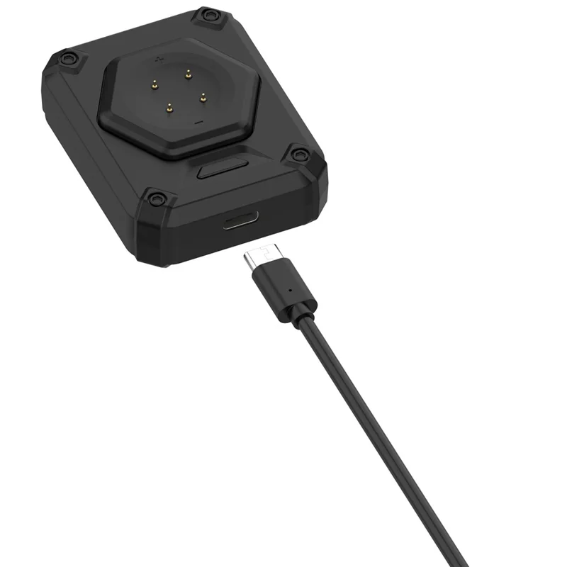 Uhren-Ladestation für Google Pixel Watch 3 45mm 41mm / Watch 2 / Fitbit Versa 4 / 3 Magnetisches Powerbank – Schwarz