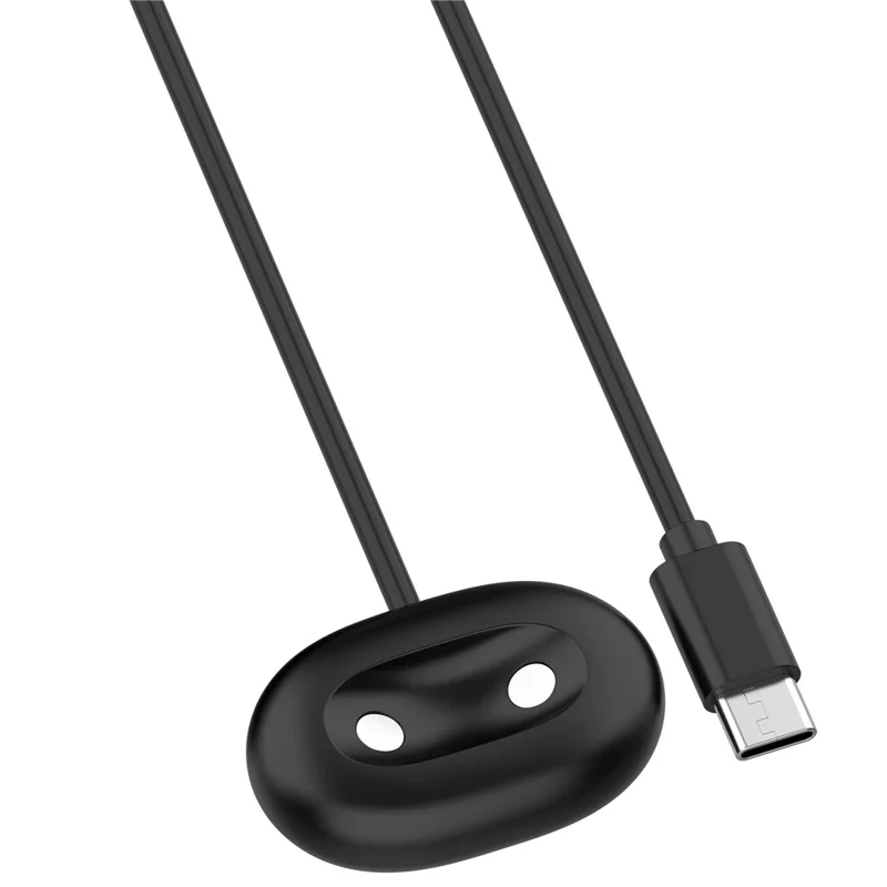 For Google Pixel Watch 4 45mm / 41mm Smart Watch Magnetic Charger Cord 1m USB-C Charging Cable - Black