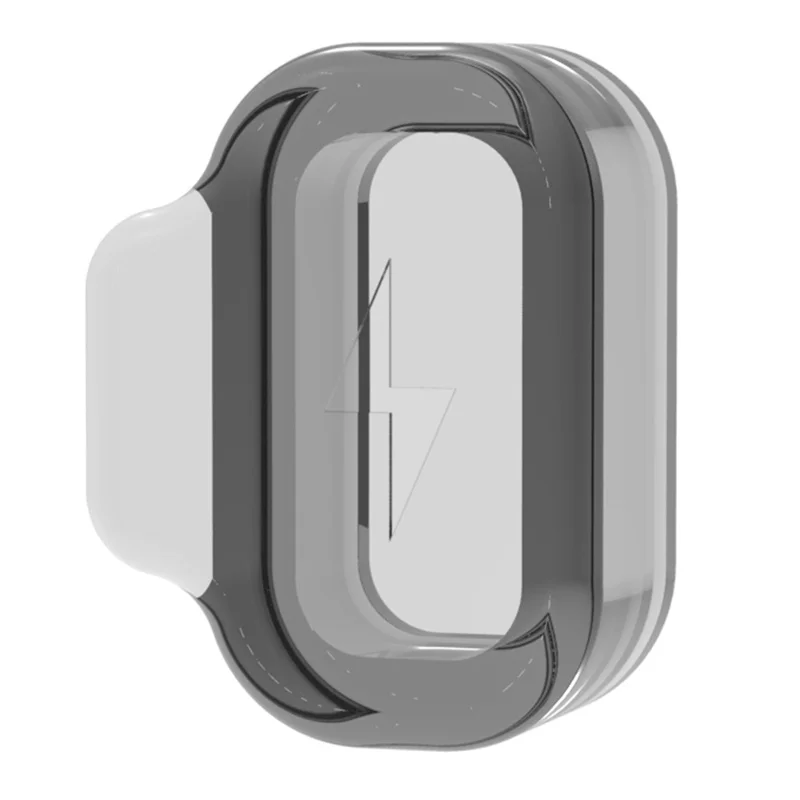 TPU Dust Cover for Coros Apex 2 Pro / Apex Pro / Apex 2 Smart Watch Charging Port Dust Plug - Transparent Black