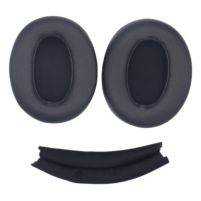 JZF-615 For Sony WH-XB910N Ear Cushions Headphone Replacement Earpads and Headband Beam Pad - Black
