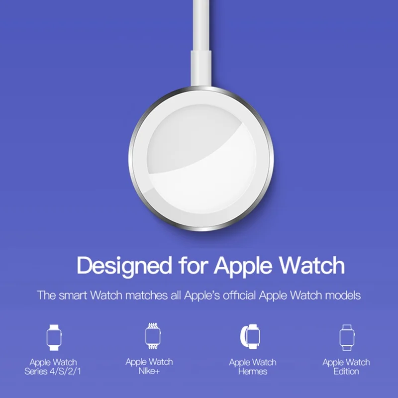 TOTU CACW-030 For Apple Watch Magnetic Wireless Charger Mini Fast Charging Dock - White