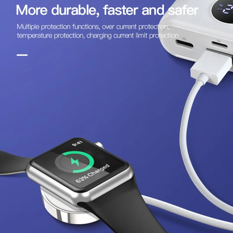 TOTU CACW-030 For Apple Watch Magnetic Wireless Charger Mini Fast Charging Dock - White