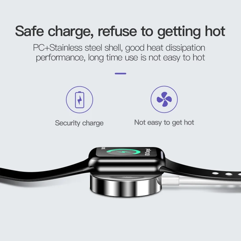 TOTU CACW-030 For Apple Watch Magnetic Wireless Charger Mini Fast Charging Dock - White