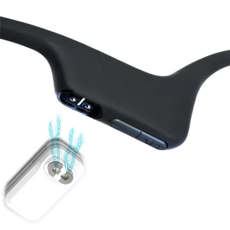 Charging Adapter for Shokz OpenRun Pro S810 / S803 / OpenRun Pro Mini S811 2-Pin Magnetic Connector with Silicone Case