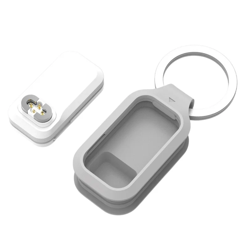 For Shokz Openswim Pro S710 Bone Conduction Headphones Charging Adapter 4-Pin Magnetic Connector with Silicone Case