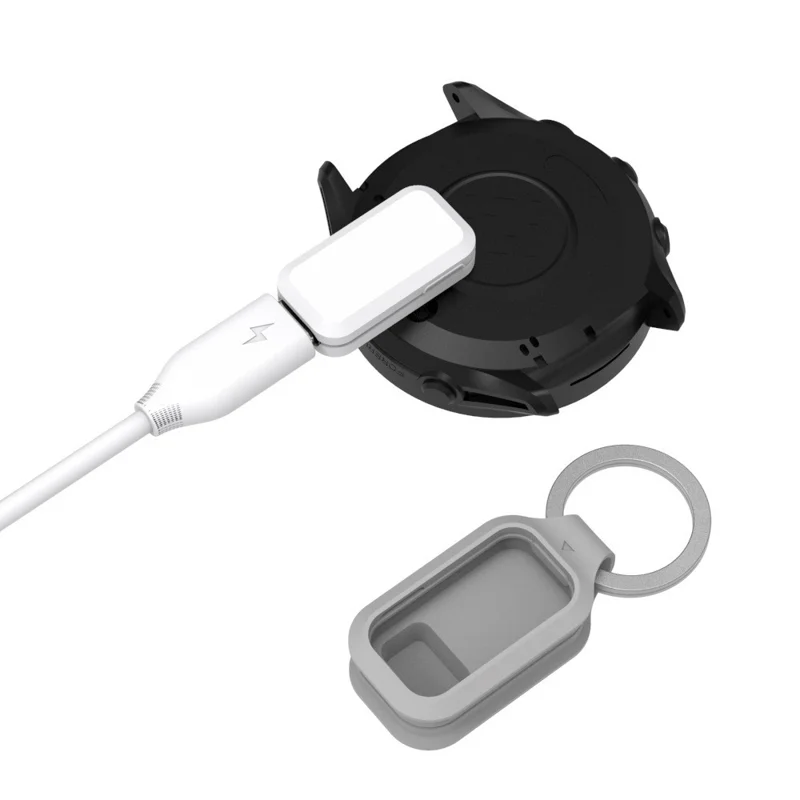 For Shokz Openswim Pro S710 Bone Conduction Headphones Charging Adapter 4-Pin Magnetic Connector with Silicone Case