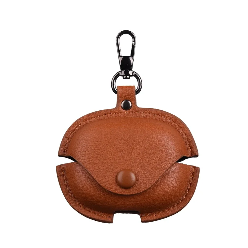 For Xiaomi Redmi Buds 8 Pro Earphone Case Business Leather + PC Protective Cover - Brown