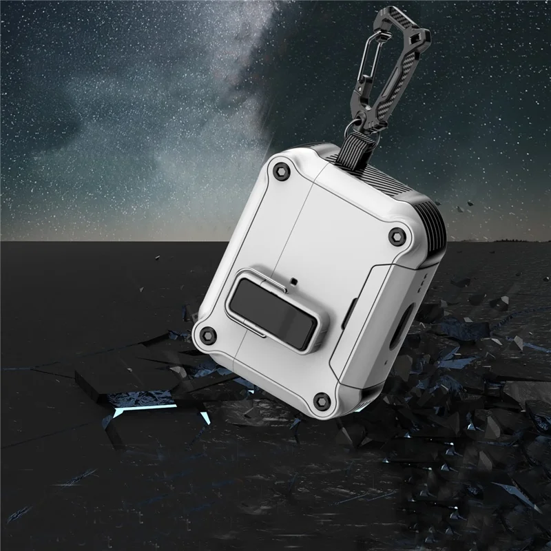 For AirPods Pro 3 Earphone Case with Lock Phone Stand Magnetic Automatic Lock Cover - Purple