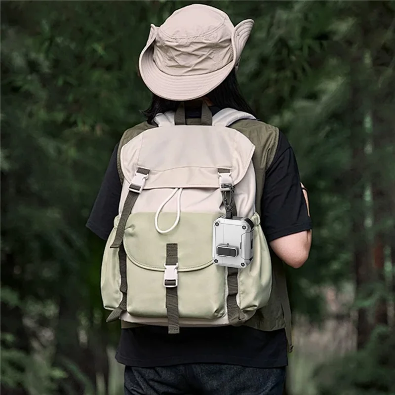 For AirPods Pro 3 Earphone Case with Lock Phone Stand Magnetic Automatic Lock Cover - Purple