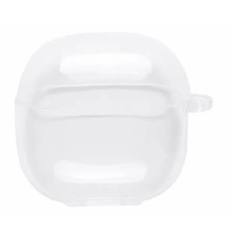 For Xiaomi Redmi Buds 8 Active Silicone Case Wireless Earbuds Protective Cover with Anti-Lost Buckle - Transparent