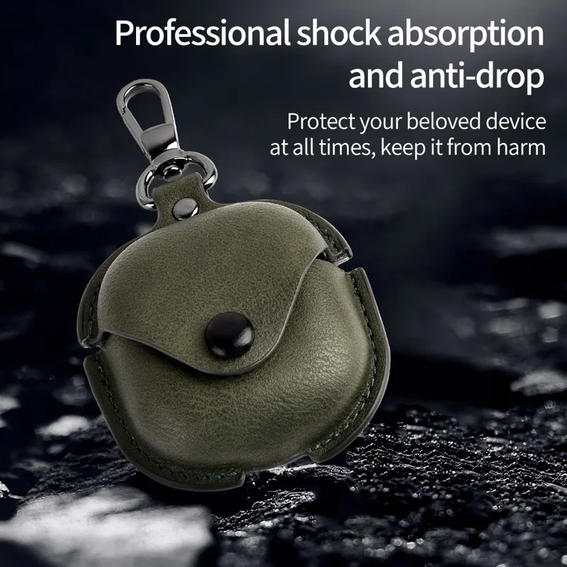 For Samsung Galaxy Buds4 / Buds4 Pro Earphone Case Business Leather + PC Protective Cover - Brown