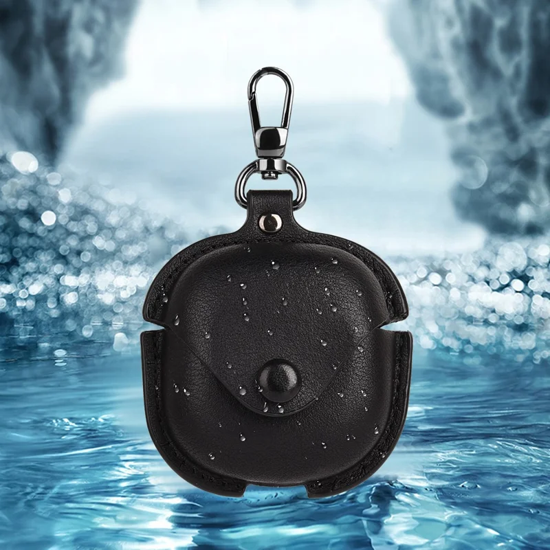 For Samsung Galaxy Buds4 / Buds4 Pro Earphone Case Business Leather + PC Protective Cover - Brown