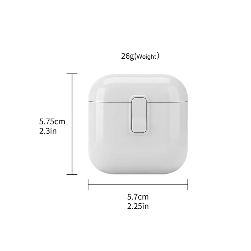 Kit de nettoyage polyvalent 5 en 1 pour écouteurs, set d'entretien pour embouts anti-poussière avec étui de rangement - Blanc