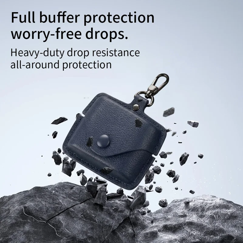 For Sony WF-1000XM6 Earphone Case PU Leather Bluetooth Earbud Charging Bin Protective Cover - Green