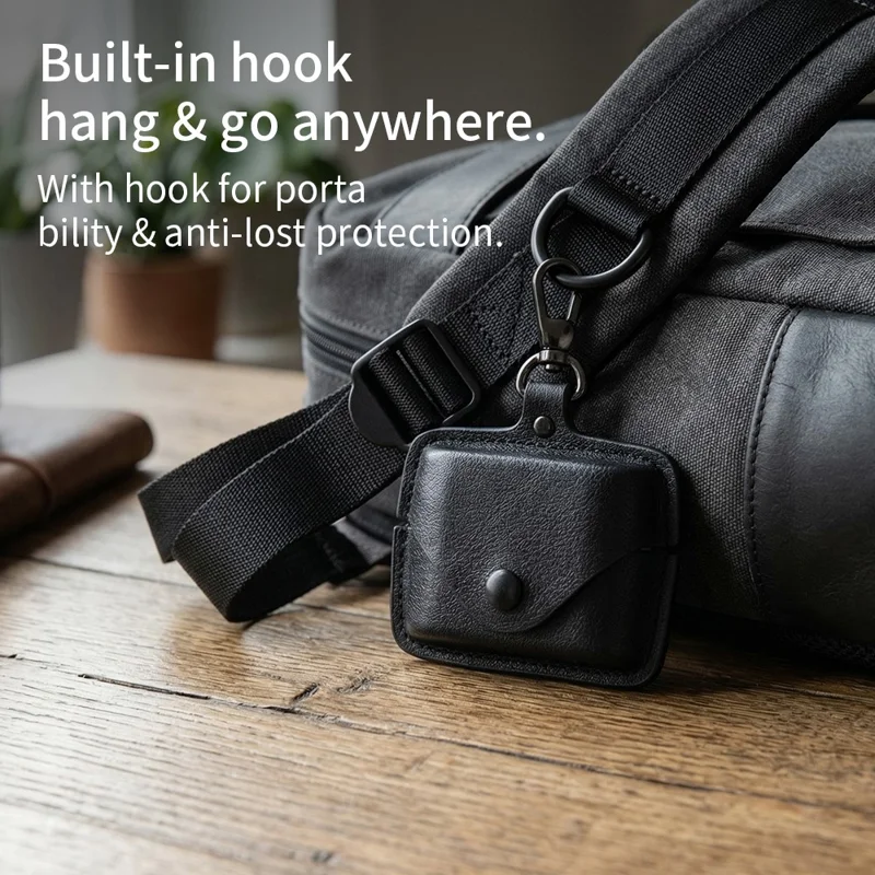 For Sony WF-1000XM6 Earphone Case PU Leather Bluetooth Earbud Charging Bin Protective Cover - Green