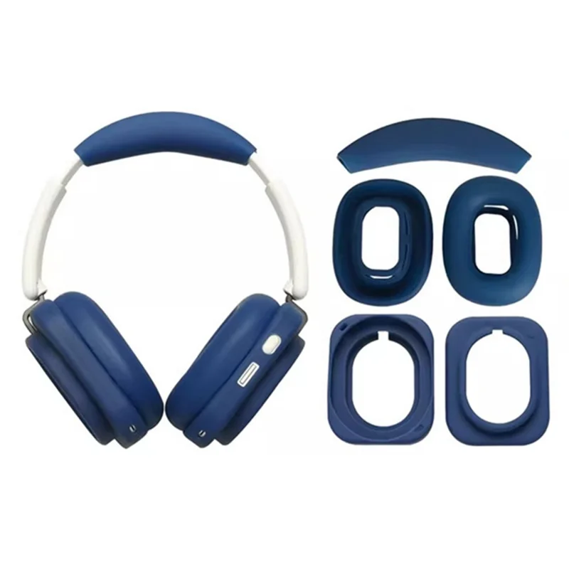 1 Set Silicone Cover for Nothing Headphone (a) , Headband + Ear Cap  + Outer Shell Protective Case - Dark Blue