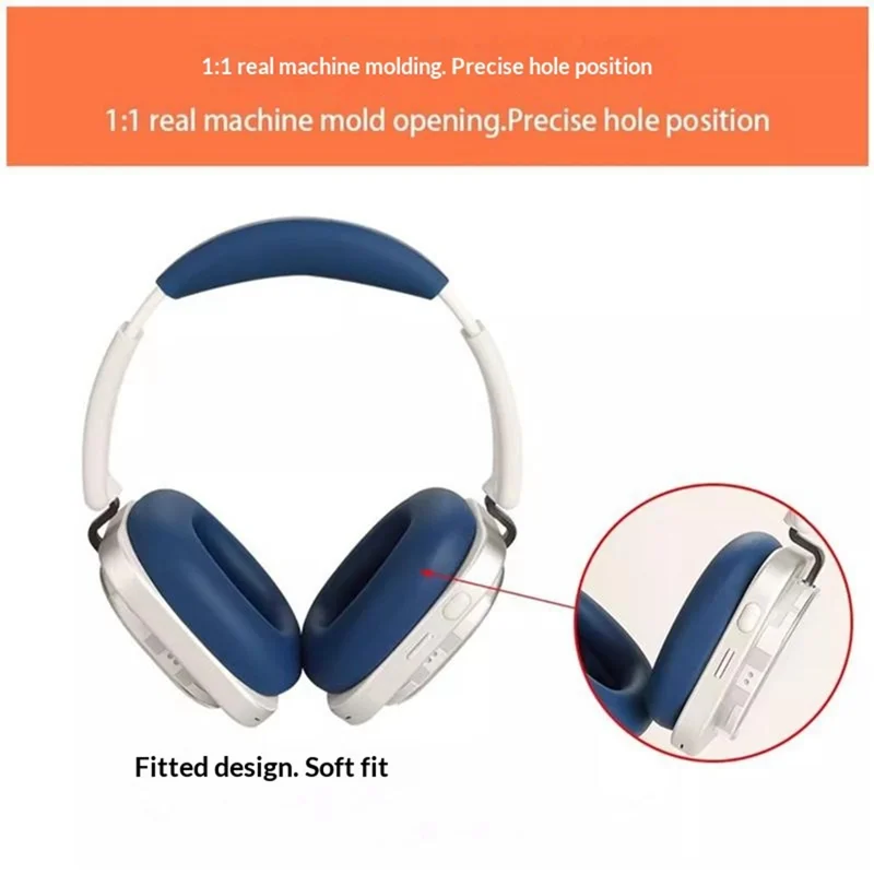 1 Set Silicone Cover for Nothing Headphone (a) , Headband + Ear Cap  + Outer Shell Protective Case - Dark Blue