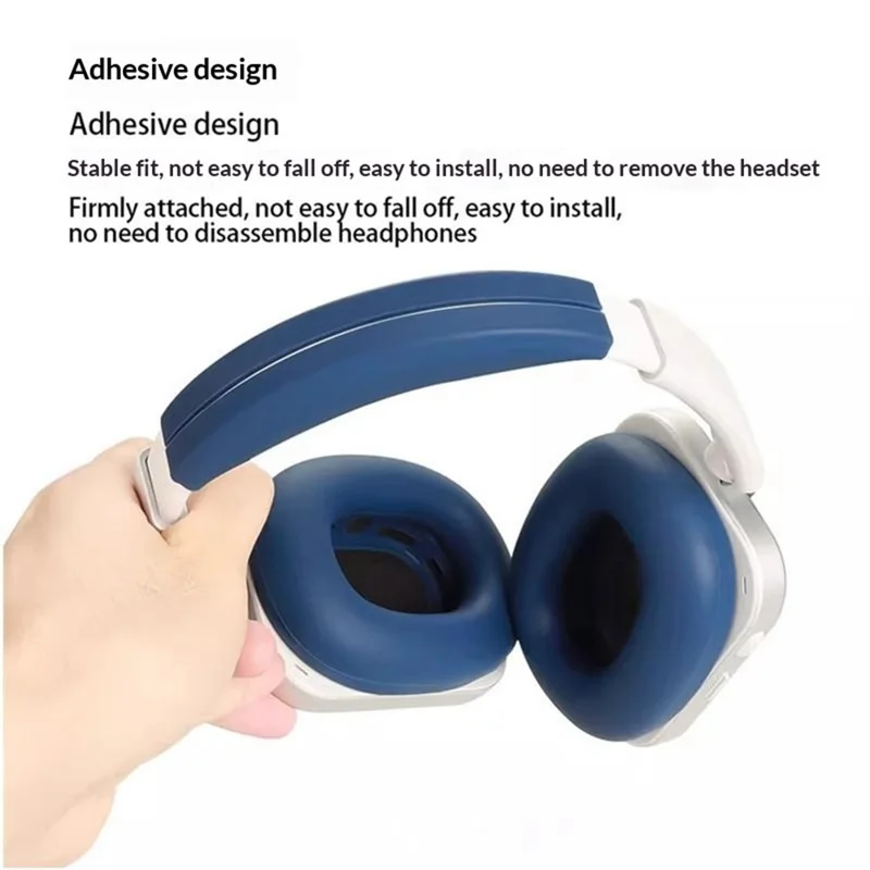 1 Set Silicone Cover for Nothing Headphone (a) , Headband + Ear Cap  + Outer Shell Protective Case - Dark Blue