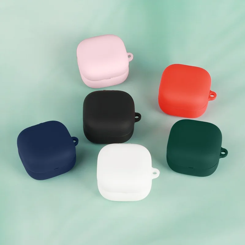 For Sony LinkBuds Clip WF-LC900 Silicone Case Wireless Earbuds Protective Cover with Anti-Lost Buckle - Dark Blue