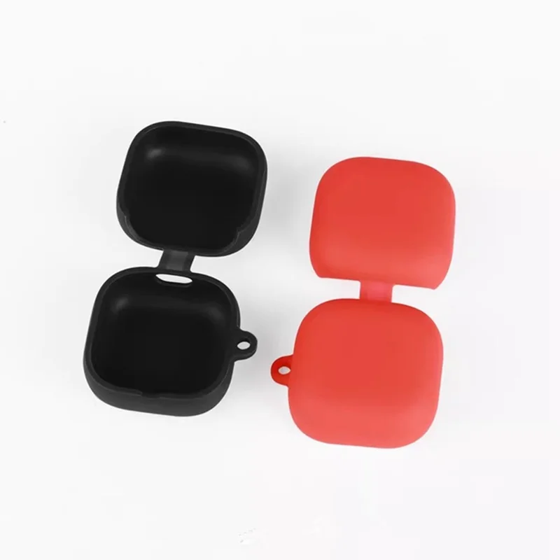For Sony LinkBuds Clip WF-LC900 Silicone Case Wireless Earbuds Protective Cover with Anti-Lost Buckle - Dark Blue
