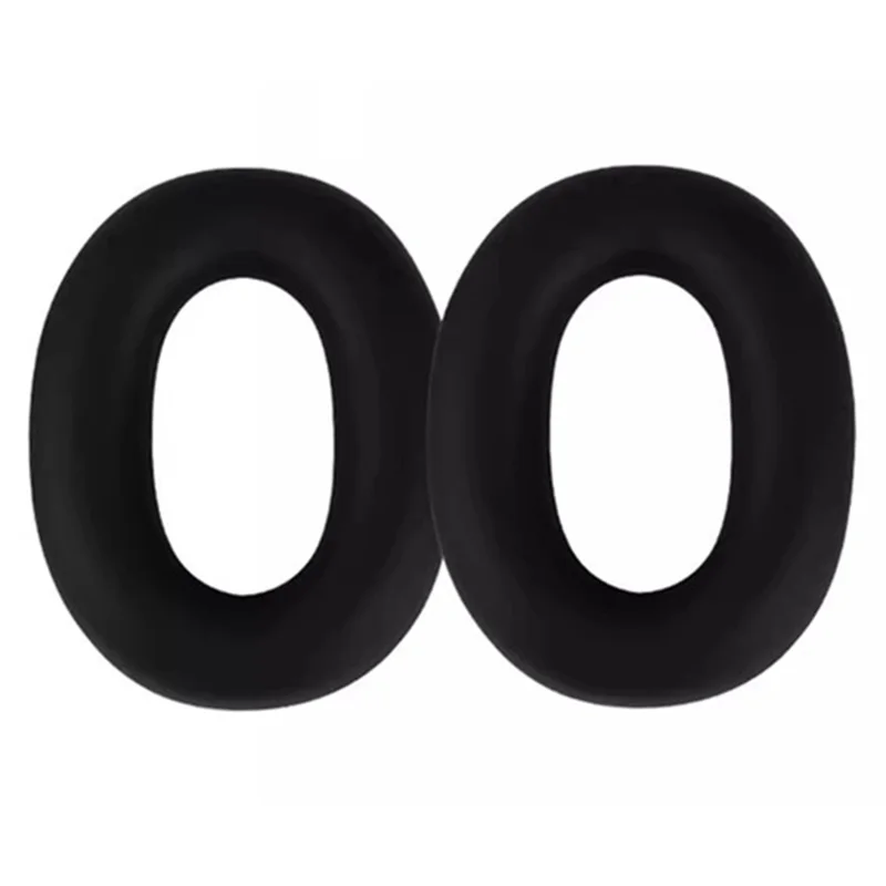 2Pcs For Sony INZONE H9 II Silicone Ear Cup Cover Headphone Protective Case - Black