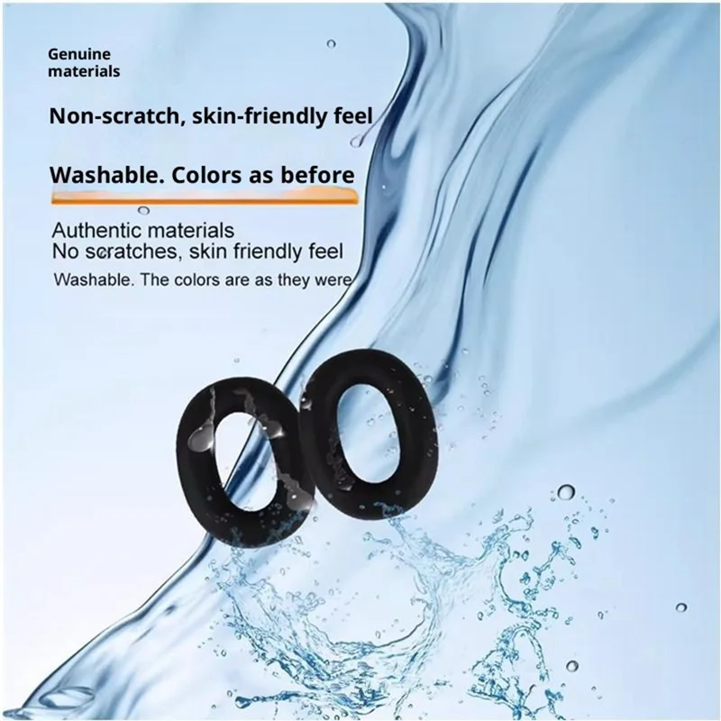 2Pcs For Sony INZONE H9 II Silicone Ear Cup Cover Headphone Protective Case - Black