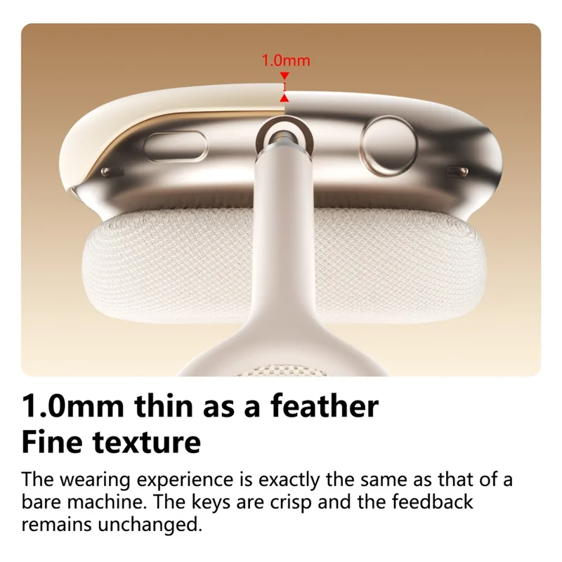 ABEEL 1 Pair For AirPods Max 2 / AirPods Max Case 1.0mm Ultra-thin PC Headphone Protective Cover - Black