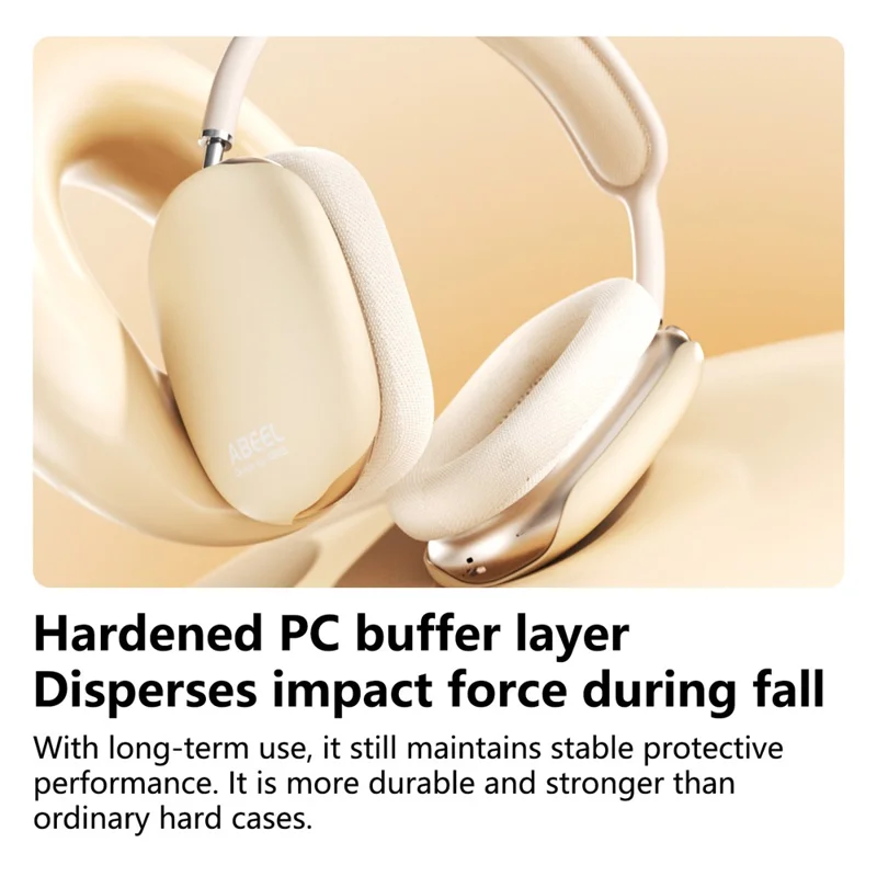 ABEEL 1 Pair For AirPods Max 2 / AirPods Max Case 1.0mm Ultra-thin PC Headphone Protective Cover - Black