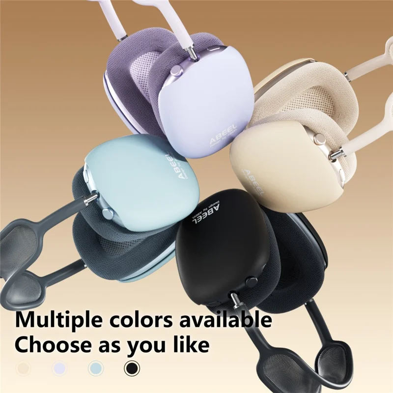 ABEEL 1 Pair For AirPods Max 2 / AirPods Max Case 1.0mm Ultra-thin PC Headphone Protective Cover - Black