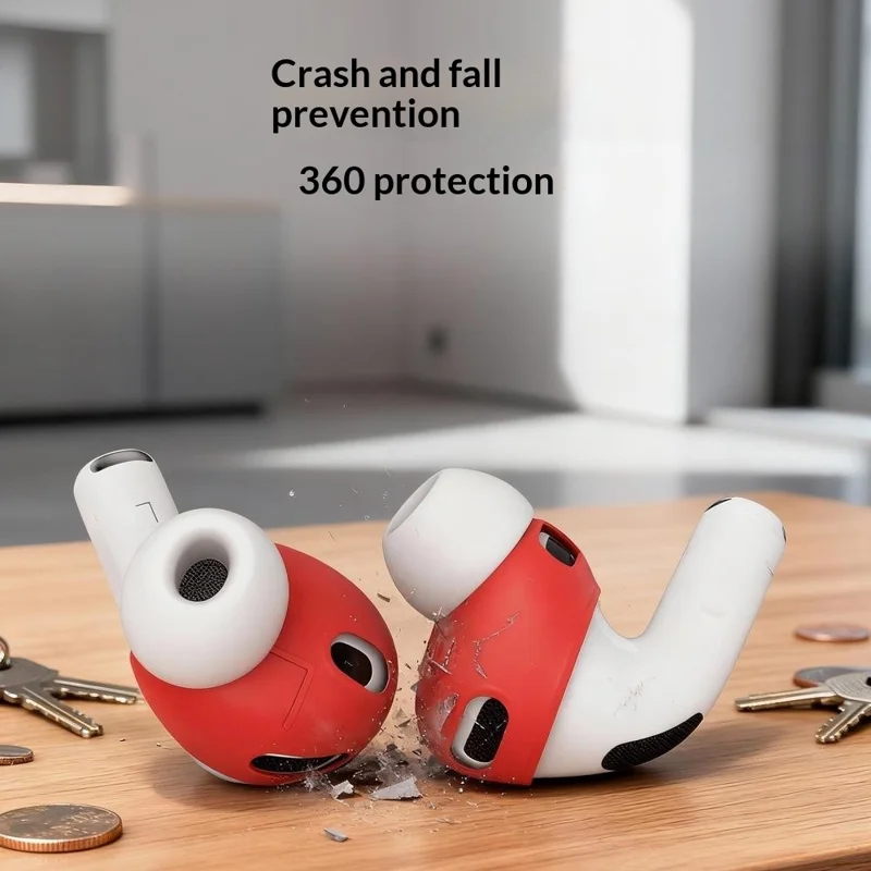 5 par til AirPods Pro 3 trådløse ørepuder silikone ørepuder beskyttelsesdæksler mod glid - Blanding
