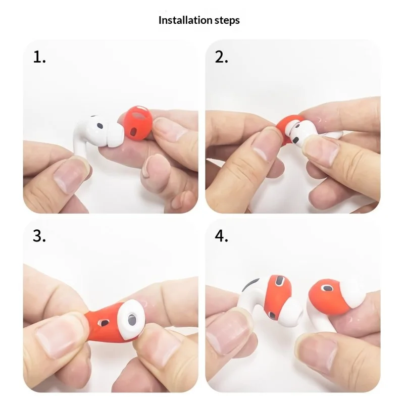 5 par til AirPods Pro 3 trådløse ørepuder silikone ørepuder beskyttelsesdæksler mod glid - Blanding