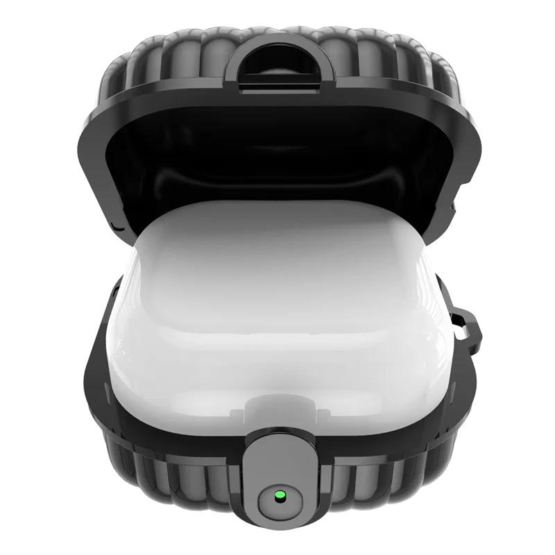 Coque pour Samsung Galaxy Buds4 / Buds4 Pro, forme coque avec fermoir TPU + PC, housse de protection pour écouteurs - Noir