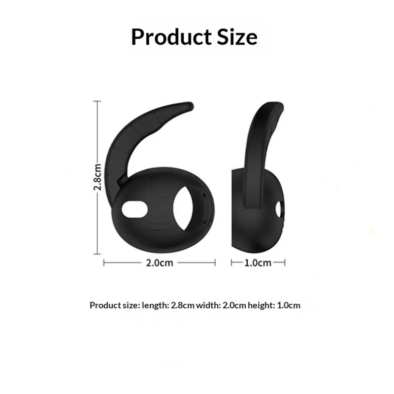 For AirPods Pro 3 Protective Cover Anti Drop Silicone Case with 3 Pairs Ear Hooks and Hanging Buckle - Mixture