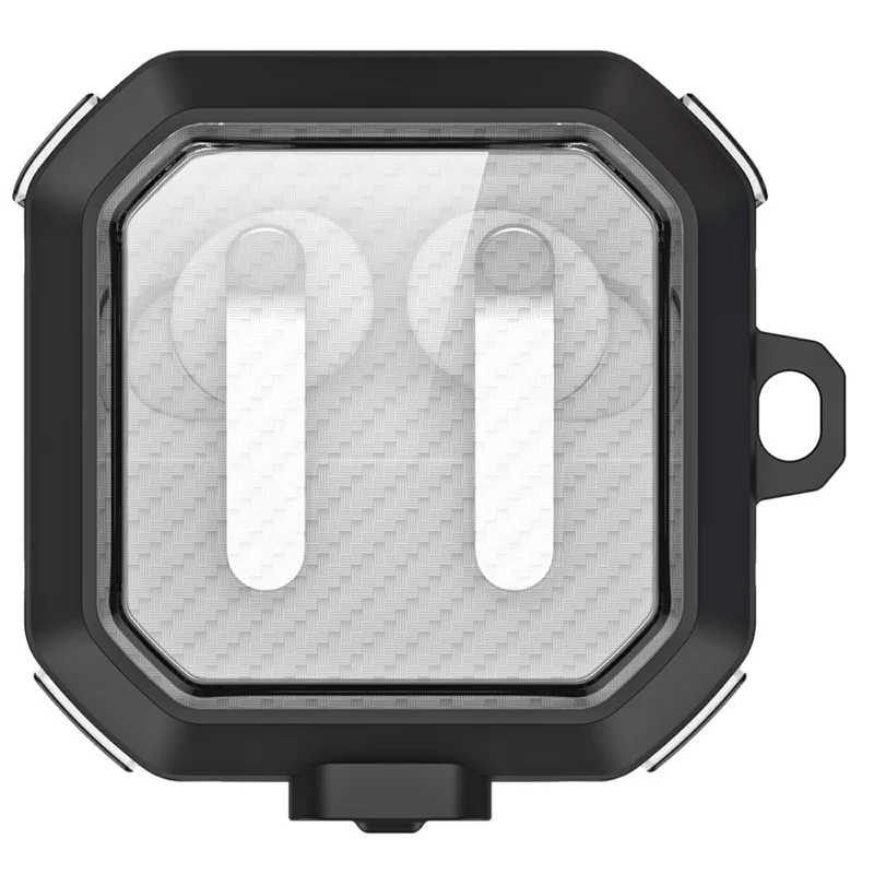 DUX DUCIS SECE Series For Samsung Galaxy Buds4 / Buds4 Pro Case Shockproof PC + TPU Earphone Cover with Metal Hook - Black