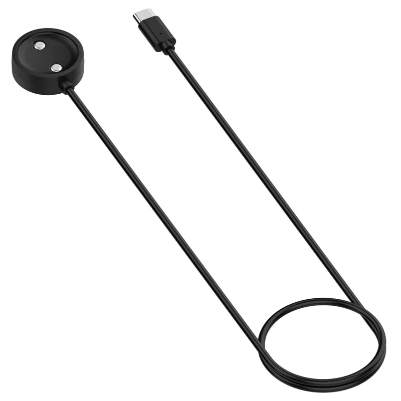 Магнитный кабель для зарядки длиной 1 м для часов Suunto Nautic S / Race S / Race, интерфейс Type-C, зарядное устройство с функцией защиты — черный