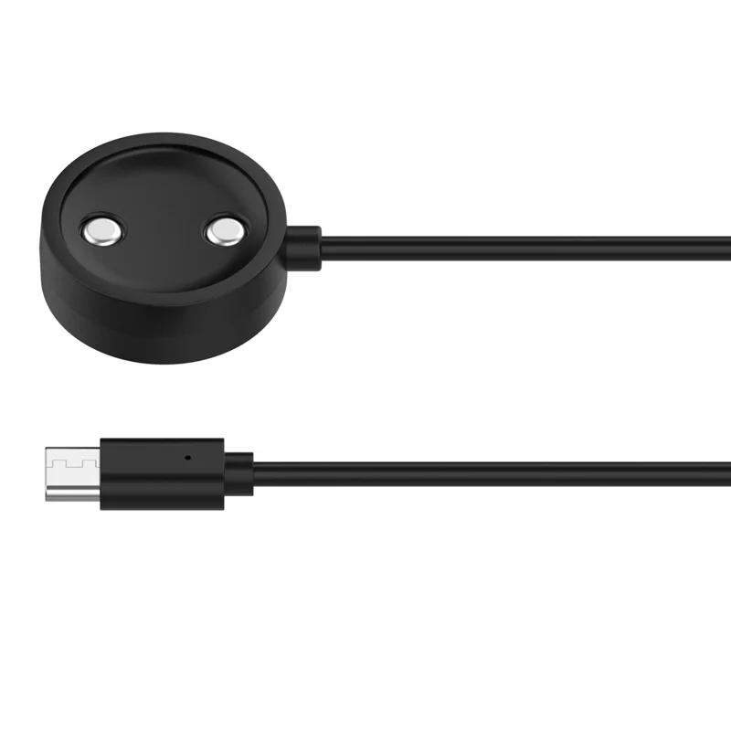 Магнитный кабель для зарядки длиной 1 м для часов Suunto Nautic S / Race S / Race, интерфейс Type-C, зарядное устройство с функцией защиты — черный