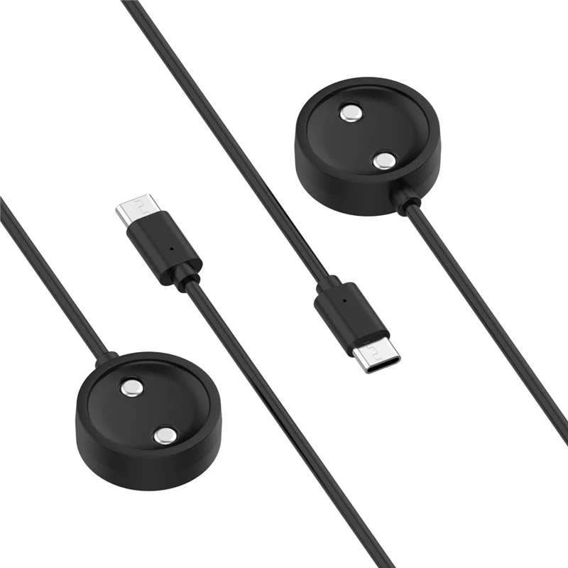 Магнитный кабель для зарядки длиной 1 м для часов Suunto Nautic S / Race S / Race, интерфейс Type-C, зарядное устройство с функцией защиты — черный