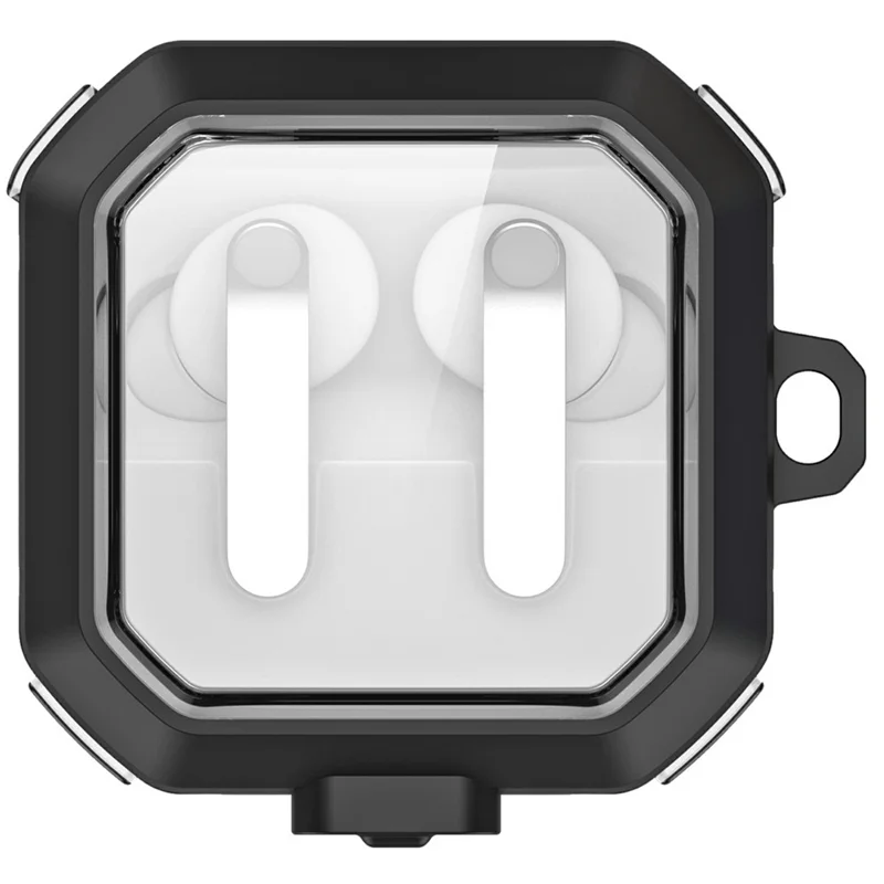 DUX DUCIS SECD Series Case for Samsung Galaxy Buds4 / Buds4 Pro Case PC + TPU Shockproof Earphone Cover with Metal Hook - Black