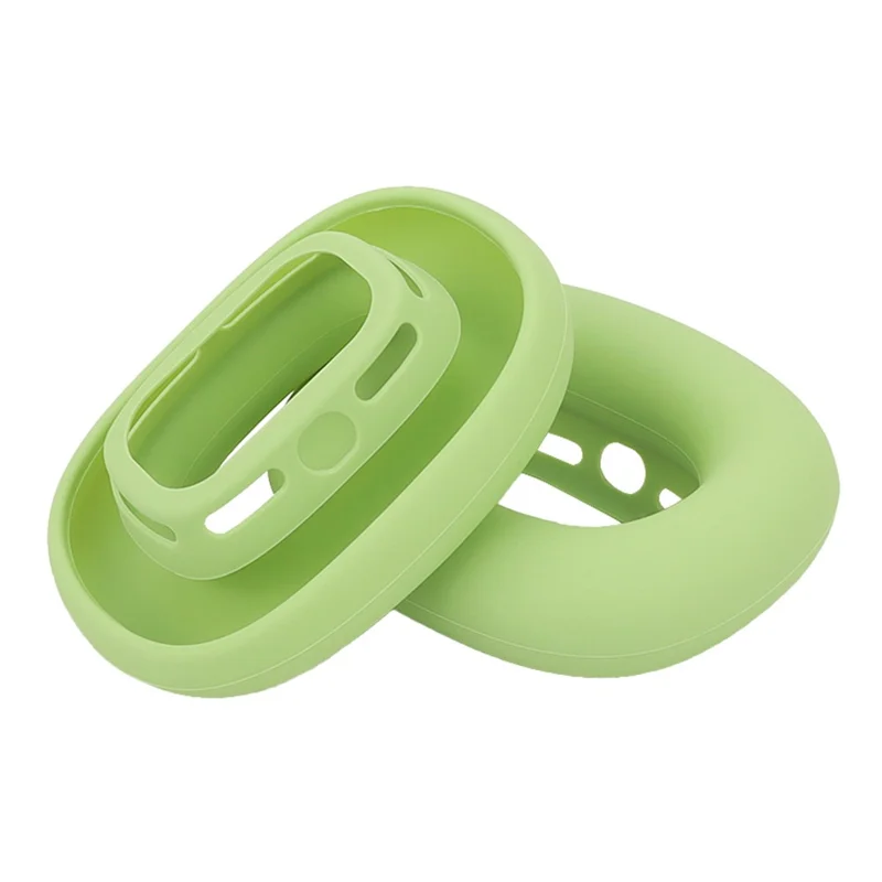 2Pcs for AirPods Max  /  Max 2 Earpads Cover Silicone Protective Case Upgraded Ear Caps - Matcha Green