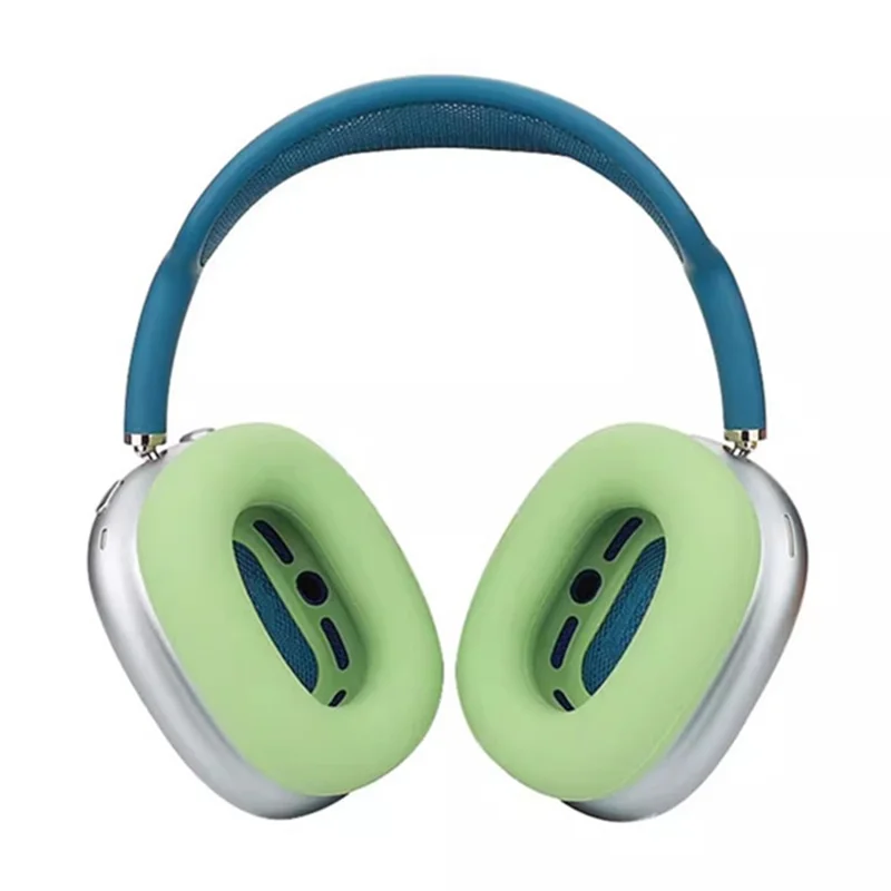 2Pcs for AirPods Max  /  Max 2 Earpads Cover Silicone Protective Case Upgraded Ear Caps - Matcha Green