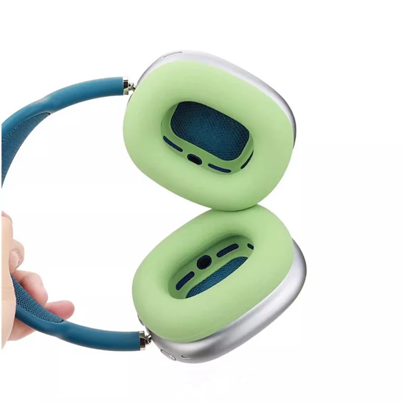 2Pcs for AirPods Max  /  Max 2 Earpads Cover Silicone Protective Case Upgraded Ear Caps - Matcha Green