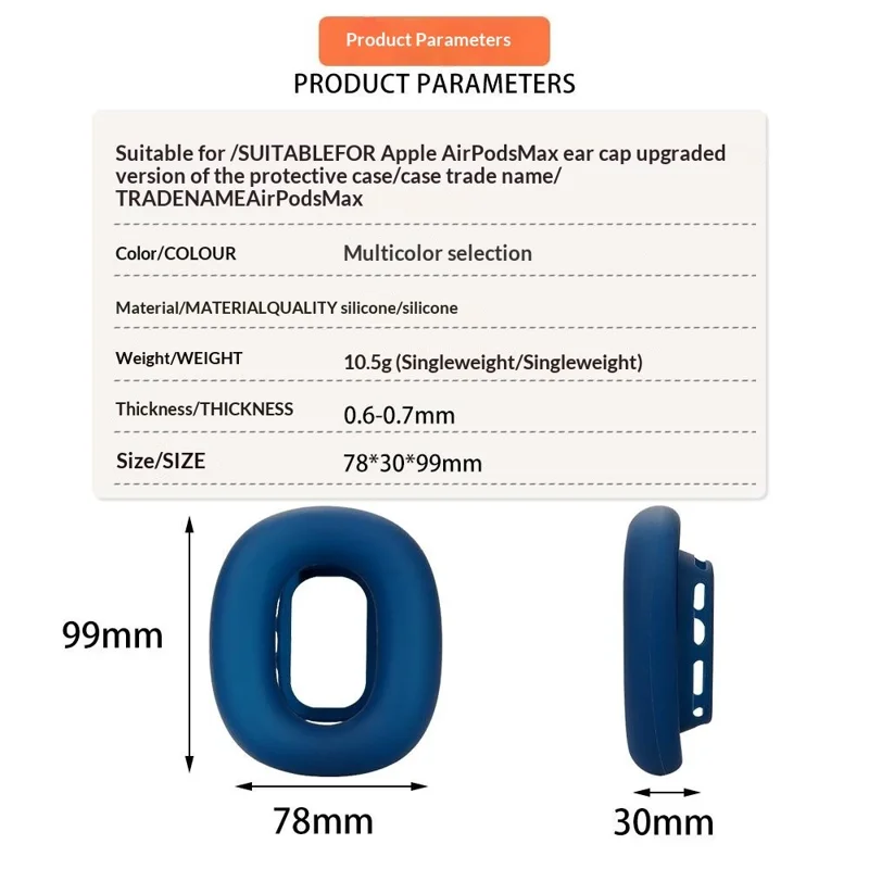 2Pcs for AirPods Max  /  Max 2 Earpads Cover Silicone Protective Case Upgraded Ear Caps - Matcha Green