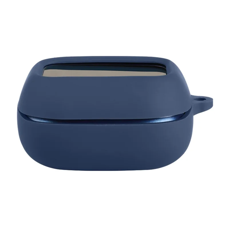 Siliconeetui til JBL Live Buds 4, beskyttende etui mod fald med hængesnoring – mørkeblåt